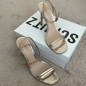 Schutz Altina Sandals in Platina (Gold) Size 10
